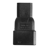 Acahhotxx 1Pc IEC 320 3-Pin C13 Buchse Auf C20 Stecker Adapter Konverter Für Netzteil PUD UPS Schwarz Stecker Adapter 2 Prong Zu 3 Prong