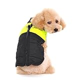 Ectkuee Winter Warm Pet Hund Kleidung klein wasserdichte Hundemantel Jacke Winter Gesteppt Gepolstert Puffer Pet Kleidung…
