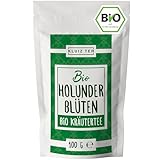 Bio Holunderblüten gerebelt - 100 Gramm Holunderblüten Tee by KLUIZ