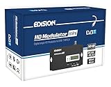 EDISION HDMI Modulator mini, single HDMI auf DVB-T MPEG4 RF Modulator, Full HD Verteilung über Koaxial, Plug and Play, USB Pre-Config Funktion 50ID, Schnelle Konfiguration, Mini-Größe