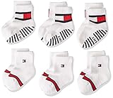 Tommy Hilfiger Unisex Baby Flag Sock 6 Pack Ecom, Weiß, 23