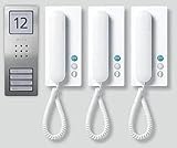 Siedle und Söhne 210008740-00 CA 812-3 E/W Audio-Set, Acier Inoxydable, Blanc