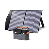 ALLPOWERS S700 Tragbare Powerstation mit 100W Solarpanel, 606Wh Solargenerator mit 700W AC Ausgang, USB-C 100W Schnellladung Mobiler Stromspeicher, Generatoren für Camping, Wohnmobil, Off-Grid