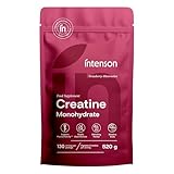 Intenson Creatin Monohydrat Erdbeere-Wassermelone, 520 g, 130 Portionen, Aromatisiertes Creatine-Pulver, Ohne Zucker, Natürlich Gesüßt, Löst sich Leicht auf, Tägliches Wellbeing-Ritual