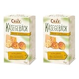 Cräx Käsegebäck mit echtem Gouda und Edamer 75 g (1 x 75 g) (Packung mit 2)