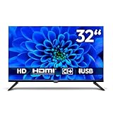 MEDION 80 cm (32 Zoll) HD Fernseher (Triple Tuner Receiver DVB-T2 DVB-C DVB-S2, 2 x HDMI, VGA, USB, Mediaplayer, VESA, CI+, MD 832000)