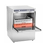 GastroHero ECOLINE-GLSM50S Gläserspülmaschine I Spülmaschine mit Reiniger- und Klarspüldosierer I Korbmaß 50 cm I Gläserspüler für Gastronomie Gastro