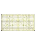 QWORK® 15 x 30 cm Lineal Nähen mit Winkelanzeigen, Präzises Nählineal zum Quilten, Nähen und Patchworken