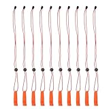 Cabilock 10stücke Notfallpfeife Mit Trageband Aus Laute Sicherheitspfeife Für Überlebenssituationen Tragbar Für Camping Wandern Und Outdoor-aktivitäten