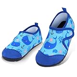 AOOSU Badeschuhe Kinder Schwimmschuhe Mädchen Wasserschuhe Jungen, Strandschuhe Schnell Trocken Badesoken Kleinkind Barfuss Schuh für Mädchen Jungen Baby Beach Pool 26-27