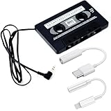 Acmerota Auto-Audiokassette auf AUX-Adapter Auto-Audiokassettenadapter Kassettenadapter zum Abspielen von Smartphone-Musik über Kassettendeck 3,5-mm-AUX-Universalkabel für Auto-MP3-Player Telefon