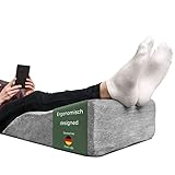 Ergonomisches Venenkissen zum Beine hochlagern - Beinauflage zum Beine hochlegen - Beinhochlagerungskissen - Keilkissen Stützkissen für Beine & Knie ideal als Lymphkissen und Venenkeil für beide Beine