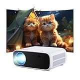 2025 Neues Hochleistungs Beamer,Beamer mit WiFi und Bluetooth ohne Verzögerung, 20000 Lumen 4K-Unterstützung, Full HD 1080P Auflösung, （Hochhelligkeitsversion）