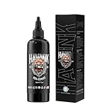 HAWINK Tattoo Farbe Black 6.7oz (200ml) Flaschen Rein Schwarz Tinten Professionell Tattoo Zubehör Ink TI963DE-6.7OZ-T