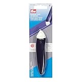Prym 610955 Kreiderad Stift prym.ergonomics – 11 cm Markierstift mit Kreiderad, ergonomisch, violett/weiß – für feine Kreidelinien auf Stoff, mit Kreidepulver, für Rechts- & Linkshänder