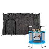 Povanjer Trampolinnetz für Trampolin, Schutznetz für Trampolin | Schnallenschloss für Trampoline mit rundem Rahmen – Wetterfestes Trampolin-Netz, Trampolinzelt,
