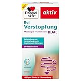 Doppelherz Bei Verstopfung Macrogel + Simeticon DUAL - Zur symptomatischen Behandlung von Verstopfung & begleitenden Blähungen - 10 Liquid Sticks mit Zitronengeschmack