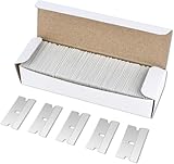 100 Stück Ceranfeldschaber Klingen Ersatzklingen Ceranfeldschaber Metall Schaber Klingen Glasschaber Herdkratzer Ersatzklingen Schaberklingen Ceranfeld Kratzer Entfernen Ceran Schaber Klingen