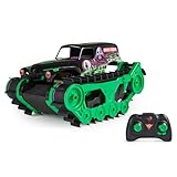 Monster Jam, Grave Digger Trax - RC Monster Truck Kettenfahrzeug Maßstab 1:15, All-Terrain-geländegängig an Land und im Wasser - für Jungen und Mädchen ab 4 Jahren