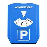 Parkuhr Parkscheibe, Robuste Kunststoff Parkscheibe Timer für Windschutzscheibe Parkuhr Europäische Parkuhr 24 Stunden Zeitanzeige und Eiskratzer für Auto Winter Verpackung