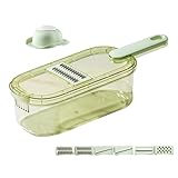 Gemüseschneider | Zwiebelschneider,mit Behälter Küchengerät für Kochen Kartoffeln Karotten Zubereitung Grillen Camping Restaurant