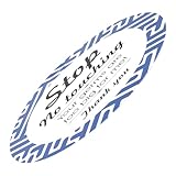 VALICLUD Stoppschild „Nicht Berühren“ PVC Sicherheitswarnschild für Autositze und Kinderwagen Robustes Lesbares Warnzeichen für Schutz und