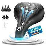 YOUNGDO Fahrradsattel, Bequemer, Ergonomischer Fahrrad Sattel, Neues Modell, Verbesserte Wasserdichtigkeit, Memory-Foam, Atmungsaktiv, Stoßdämpfend, für Herren & Damen (Trekking)