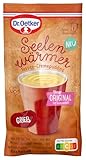 Dr. Oetker Seelenwärmer Tassen-Cremepudding Grieß, 60 g – Pudding-Pulver für die schnelle Zubereitung einer Cremepudding-Nachspeise im Stil von Grießbrei