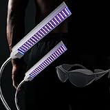 360° verstellbares UVA Bräunungslicht für Gesicht und Körper Gesichtsbräunungslampe für zu Hause mit ClipOn Basis, Timing Design, Schutzbrille und 60 x 30 cm Bestrahlungsfläche Sonnenbadgerät für ma