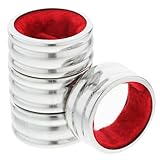 GLEAVI 4 Stück Anti-tropf-Ring Für Rotwein Ersatz Für Flaschenhalsringe Ringtropfen Tropfkragen Weinflaschenhalsband Weintropfring Rostfreier Stahl