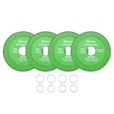 HARFINGTON 4 Stück Glas-Trennscheibe 10,2 cm für Winkelschleifer Diamanttrennscheibe Ultradünnes Sägeblatt Rad mit 2,2 cm Dorn zum Schneiden Schleifen Jade Kristall Fliesen Keramik