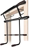 AthleticPro - Klimmzugstange Türrahmen mit Dip Station– Belastbar bis 200KG – Sichere Pull up bar - 20 cm höher im Rahmen –Dips&Push Up