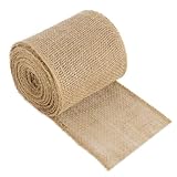 Hydrogarden Jute-Wickelstreifen Jutegewebe Juteband Jute-Wickelstreifen Deko-Band, 5 cm x 20 M-Jute Band mit geschlossener Kante zum Basteln oder für den Garteneinsatz