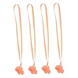 PEPLAYTAL 4 Stück Latex Nasenklammer mit Band Wasserfeste Schwimm Nase Clip für Erwachsene Hautfreundlich rutschfest Schützt vor Wassereindringen Beim Schwimmen und Tauchen