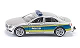 siku 1504, Polizei-Streifenwagen, Metall/Kunststoff, Silber, Öffenbare Türen, Anhängerkupplung