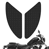 FSWWSF Motorrad Tank Gummi Pads Universal Motorräder Tank Gummi Schutz Aufkleber Tankschutz Motorrad Schwarz Anti Rutsch Gummi Abziehbild für Honda Suzuki Kawasaki usw (Schwarz)