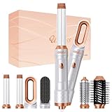 Hot Air Styler 6 in 1, UKLISS Föhnbürste mit 6 Ersatz: 1000W Haartrockner, Airflow-Auto Lockenstab, Lockenbürste, Rundbürstenföhn, Haarglätter für Haar Volumen, Glätten, Locken und Föhnen, Haarpflege