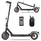 E Scooter mit Straßenzulassung, ABE Elektroroller Belastung bis 120kg, 30 km Reichweite, LED, 20km/h, 350W Motor, 8,5 Zoll Wabenreifen,Duales Bremssystem E Roller für Erwachsene (Doppelfederung)