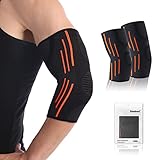 Dualeco Ellenbogenbandage, Ellbogen Bandage Damen/Männer, Atmungsaktiv Elbogenbandage for Bodybuilding/Tennisarm, Bandage Ellenbogen für Ellenbogengelenk
