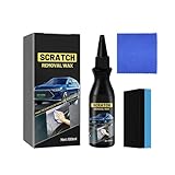 Autolack Reparatur Polieren Paste, Schneller Kratzerentferner für Autos, Tiefen Kratzer Reparatur Creme, Effektiver Autokratzer-Entferner mit Schwamm und Waschlappen, Car Kratzer Reparaturpaste (1)
