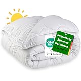 MALIKA Bettdecke 135x200 - Leichte Steppbettdecke für den Sommer, Steppdecke, Zudecke, Kassettenbett, Schlafdecke - Ideal für erholsamen Schlaf