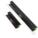 DURDUR Flächenspachtel,80cm+40cm Edelstahlklinge Spachtel Werkzeug,Aluminiumlegierung Z-Griff Flächenspachtel Glättspachtel