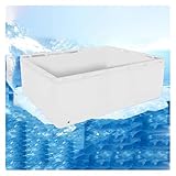 ZCXMNL Fischteich Aus Segeltuch, Tragbarer, Faltbarer Wasserspeichertank, Fischteichreservoir, Großes Aquakulturbecken, Fischbecken Zur Koi-Zucht, Zur Gartenbewässerung, Wasserspeicher(1.5x2.5x1m)