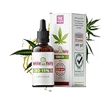 Cannabidiol Öl Hanftropfen 15% - White and fluffy BIO CBD Öl Tropfen mit 1.500 mg Cannabidiol – CBD Aroma ÖL - 10 ml