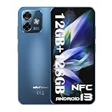 Ulefone Note 16 Pro NFC Smartphone ohne vertrag 12GB+128GB 50MP Kamera Android 13 Handy ohne vertrag Octa Core 6,52 Zoll HD+ 4400mAh, 4G Dual SIM Simlockfreie Handy GPS OTG Blau