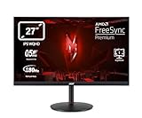 Acer Nitro XV271UM3 Gaming Monitor 27 Zoll (69 cm Bildschirm) WQHD, 180Hz DP, 144Hz HDMI, 0,5ms (GTG min.), 2xHDMI 2.0, DP 1.2, höhenverstellbar, drehbar, DP/HDMI FreeSync Premium