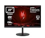 Acer Nitro XV271U M3 Gaming Monitor 27 Zoll (69 cm Bildschirm) WQHD, Agile Splendor IPS, 180Hz DP, 144Hz HDMI, 1ms/0.5ms(GTG,Min.), DP 1.2, 2xHDMI 2.0, höhenverstellbar, drehbar, FreeSync Premium