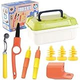 YAOPIU Konstruktions Werkzeug Set | Kartonschneider Set Für Kinder Mit Werkzeugkasten - Lernspielzeug Für Kinder Mädchen Vorschulkinder