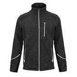 WORK IDEA Strick Fleecejacke Herren, Jacke Fleece Strickjacke, atmungsaktive Outdoor Fleecejacken für Herren, warme und leichte Strickfleecejacke mit Reißverschluss…