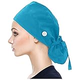 OP-Haube Unisex OP-Kappe Medizinische Kappe Bedruckte Füllig Turban Hut Verstellbare Füllig Haarabdeckung Unisex Doktor Kappe Baretthauben mit Schweißband für Arbeiterin Körperpflege Bedarf(C3)